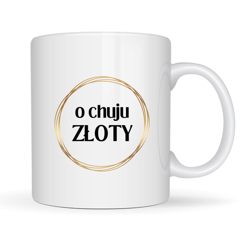 kubek O CHUJU ZŁOTY
