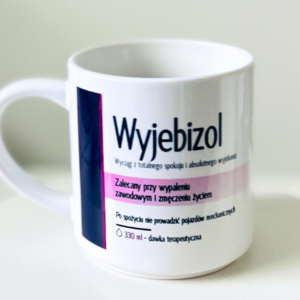 kubek z napisem terapeutyczny