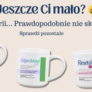 Kubek terapeutyczny WYJEBIZOL 330 ml biały – śmieszny kubek z nadrukiem