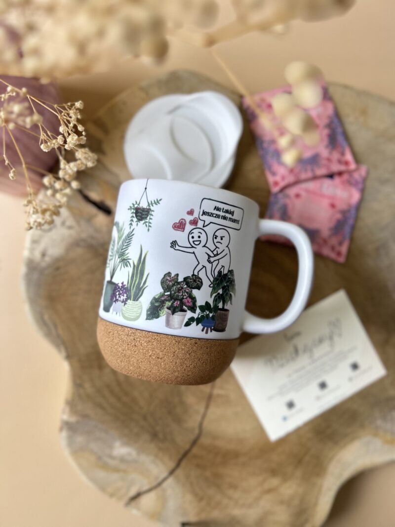 Kubek z nadrukiem humorem dla miłośnika roślin - prezent dla kolekcjonera ogrodnika na parapetówkę 330 ml