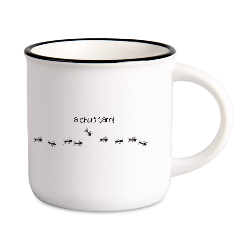 śmieszny kubek z nadrukiem