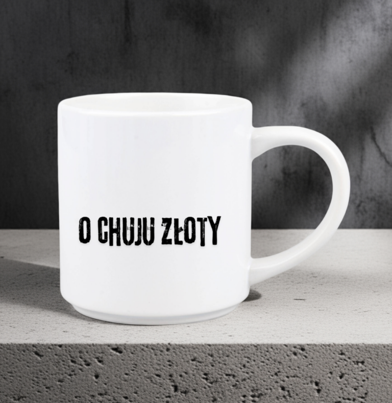 kubek o chuju złoty
