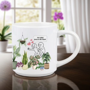 Kubek dla roślinoholika z humorem dla miłośnika roślin - prezent dla kolekcjonera ogrodnika na parapetówkę 330 ml