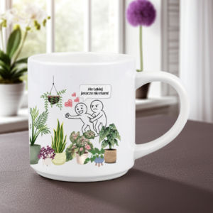 Kubek dla roślinoholika z humorem dla miłośnika roślin - prezent dla kolekcjonera ogrodnika na parapetówkę 330 ml