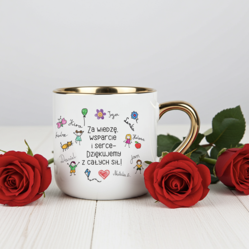 Kubek dla nauczyciela, wychowawcy, Dzień Nauczyciela 400 ml- idealny pełen emocji upominek PREZENT - personalizacja