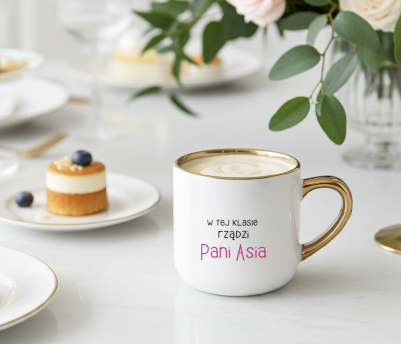 Kubek dla nauczyciela, wychowawcy, Dzień Nauczyciela - idealny pełen emocji upominek - personalizacja