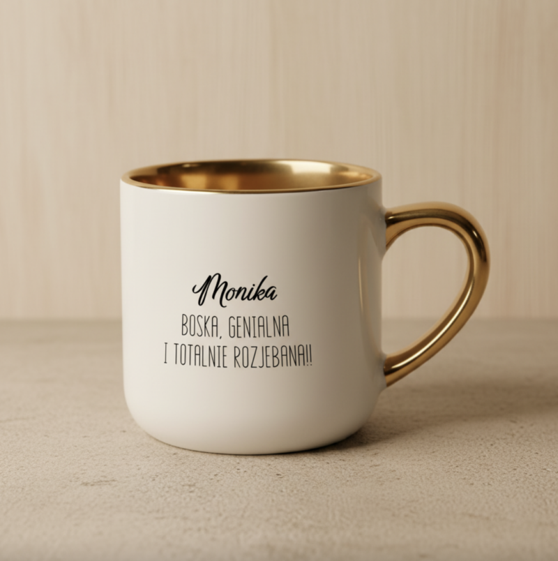 Kubek z nadrukiem 400 ml do pracy– personalizowany prezent z imieniem i opisem cech |