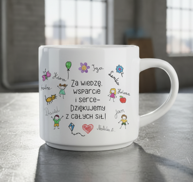Kubek dla nauczyciela, wychowawcy, Dzień Nauczyciela - idealny pełen emocji upominek PREZENT - personalizacja