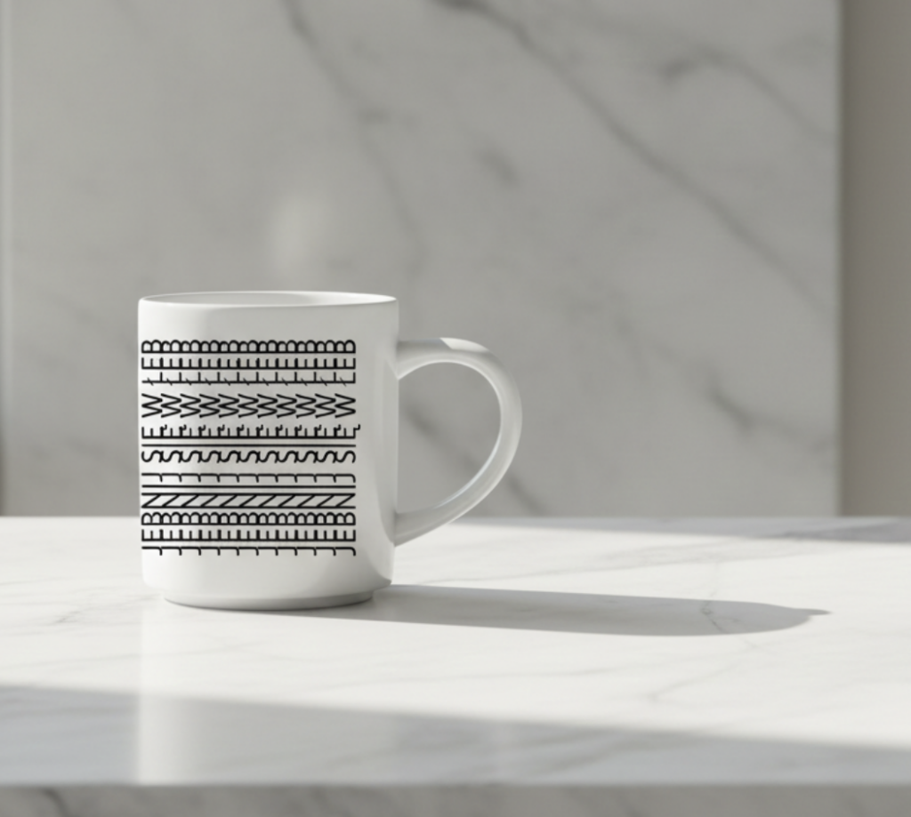 kubek z ukrytym napisem