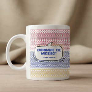 kubek z ukrytym napisem