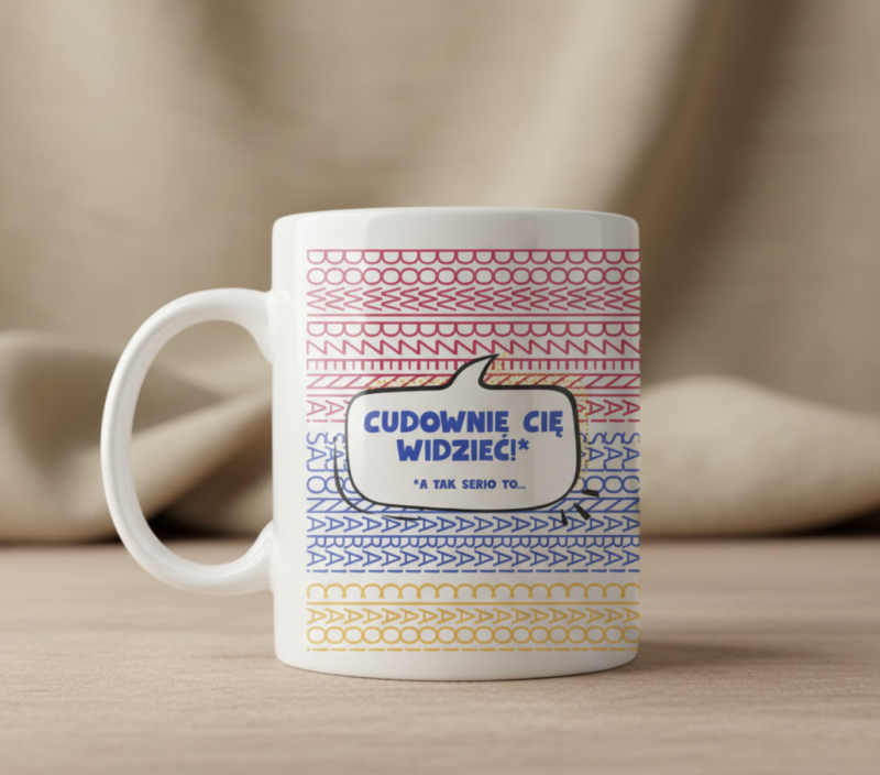 kubek z ukrytym napisem