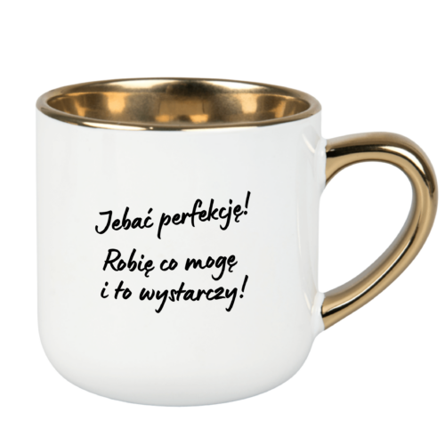 kubek z napisem do pracy