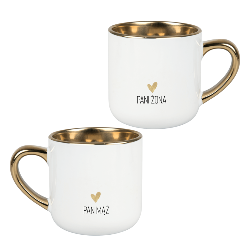 zestaw kubków na ślub