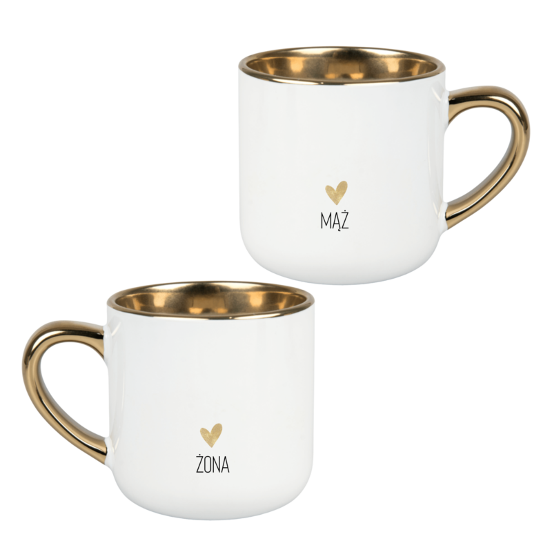 zestaw kubków na ślub