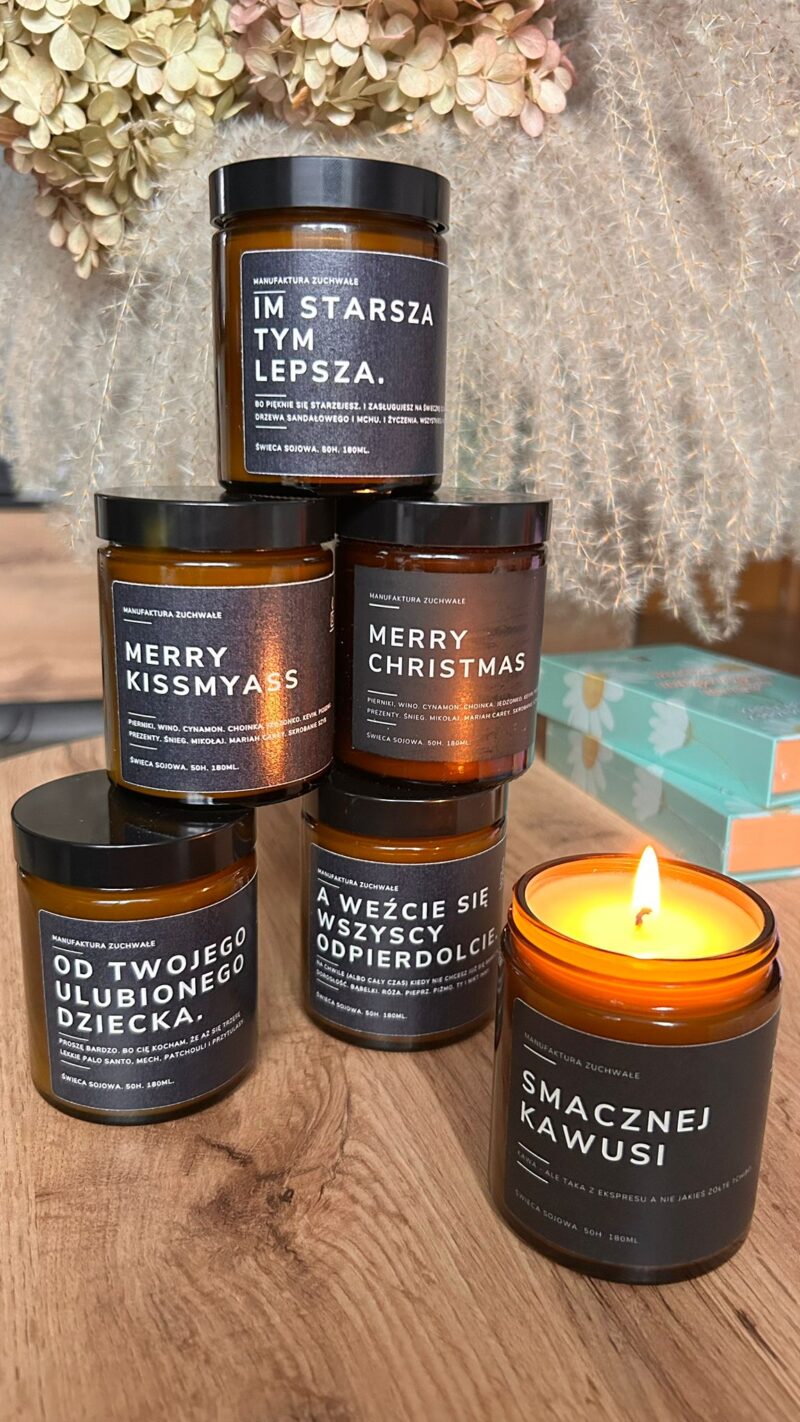 Świeczki sojowe zapachowe w różnych zapachach