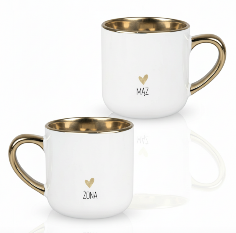 zestaw kubków na ślub