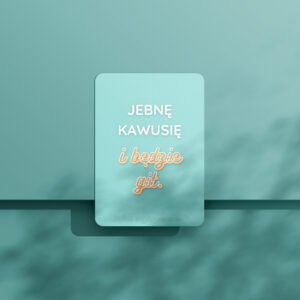 Karty afirmacji z przekleństwami dla kobiet - zestaw 40 kart + drewniany stojak BEZ CENZURY