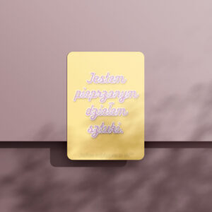 Karty afirmacji z przekleństwami dla kobiet - zestaw 40 kart + drewniany stojak BEZ CENZURY