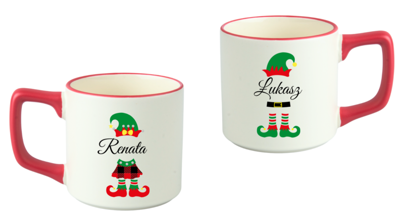 zestaw personalizowanych kubków