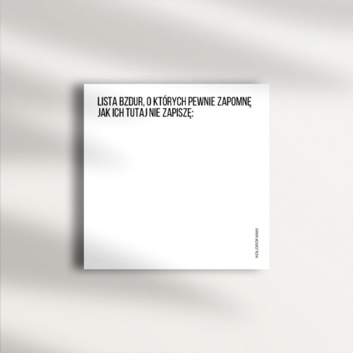 karteczki do notowania