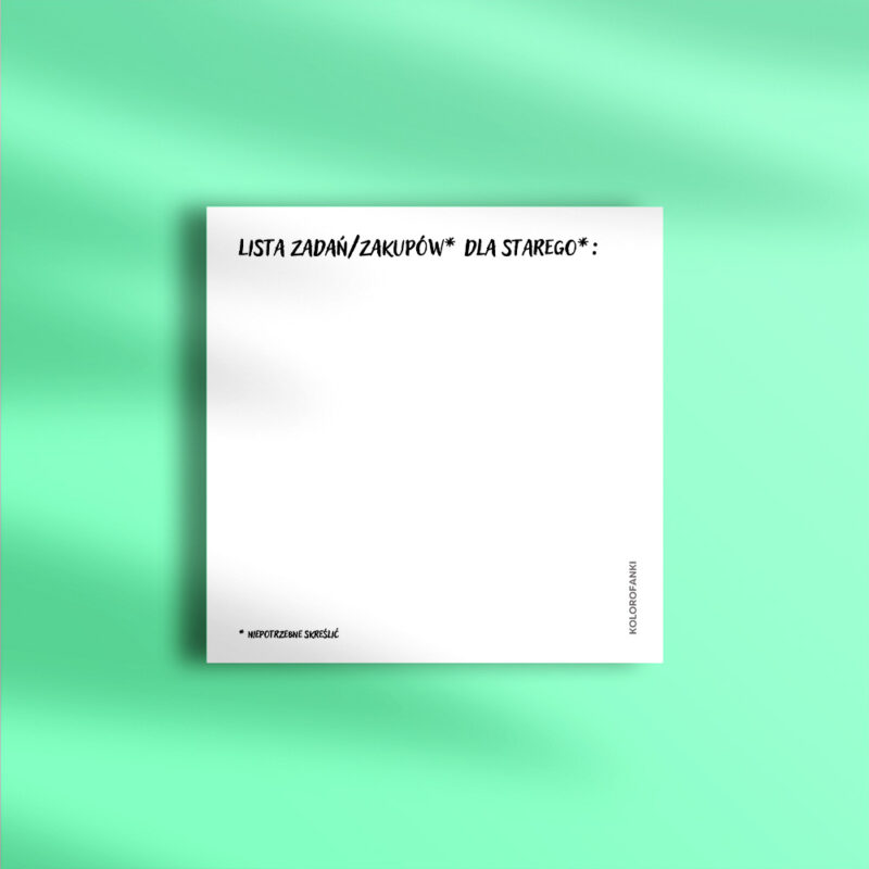 karteczki do notowania