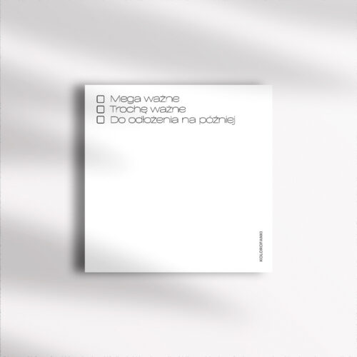 karteczki do notowania