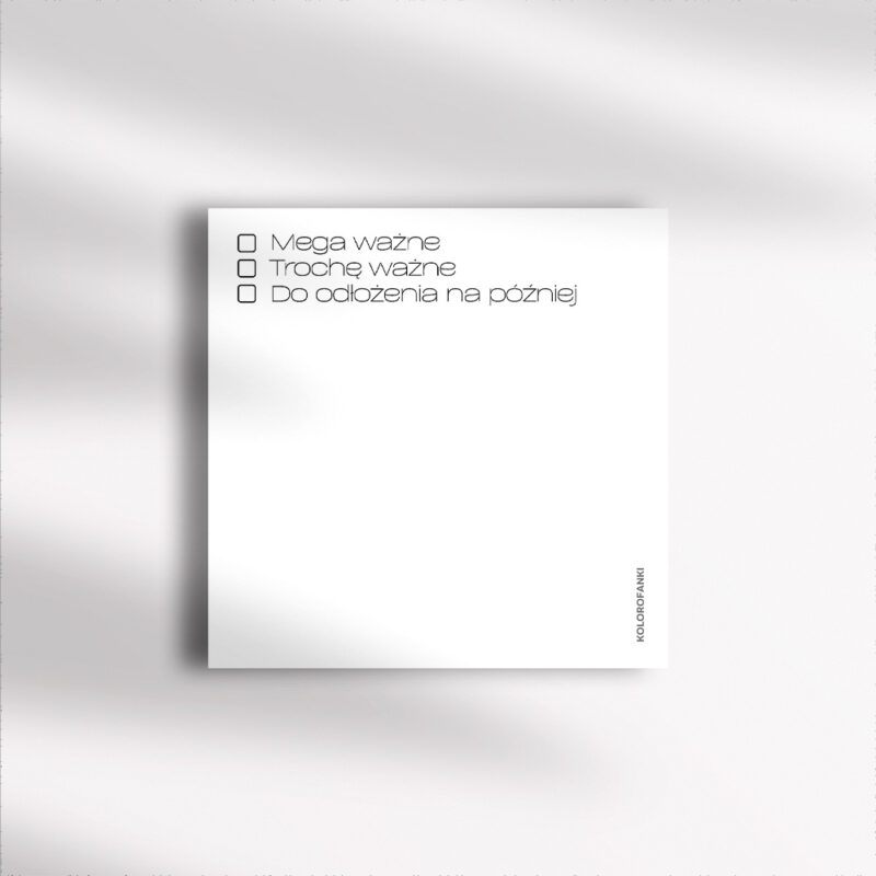 karteczki do notowania