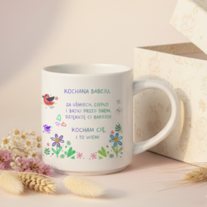 Piękny i niepowtarzalny kubek na Dzień Babci i Dziadka- personalizowany prezent dla babci i dziadka prezent od wnuków 330 ml