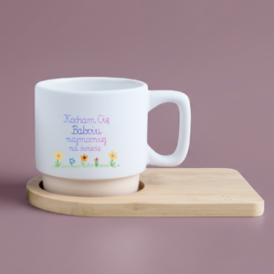 Prezent dla Babci / prezent na Dzień Babci i Dziadka filiżanka z podstawkiem 290 ml