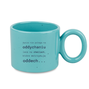 kubek z napisem motywacyjnym