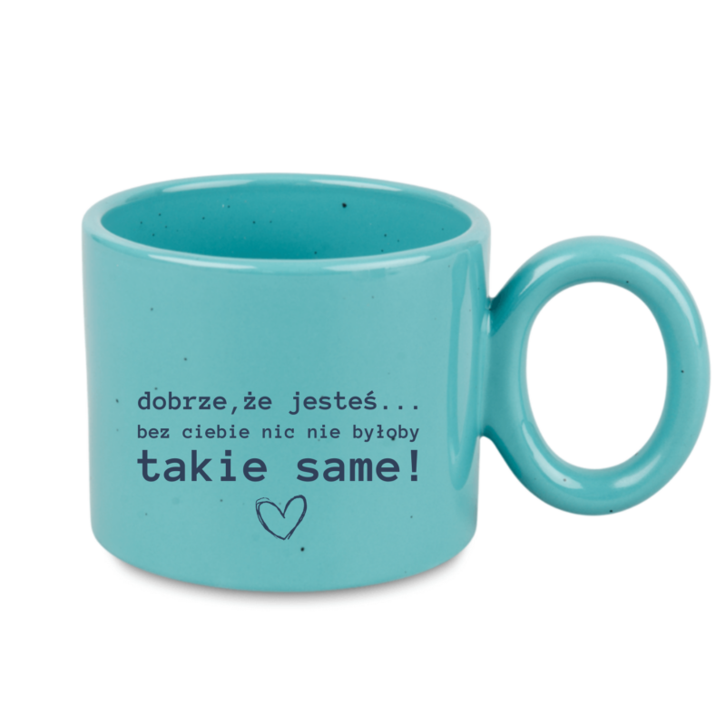 Kubek motywacyjny 400 ml nakrapiany - kubek z napisem motywacyjnym do pracy - biały/żółty/różowy/niebieski