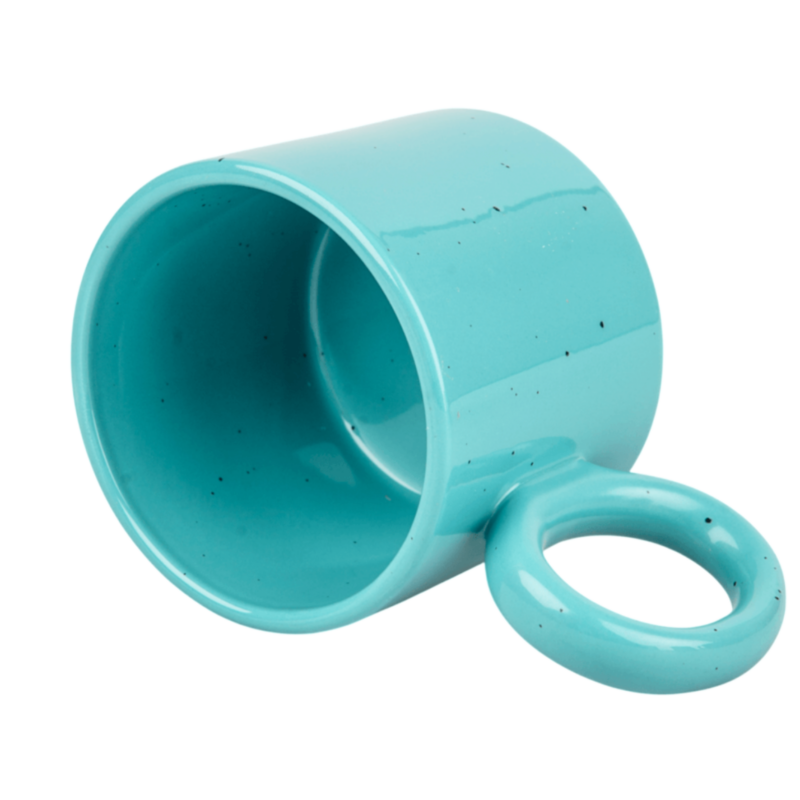 Kubek motywacyjny 400 ml nakrapiany - kubek z napisem motywacyjnym do pracy - biały/żółty/różowy/niebieski