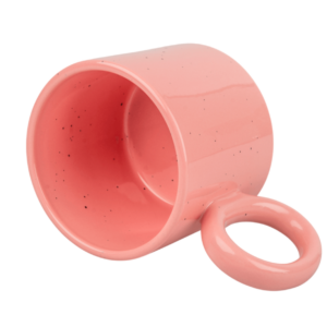 Kubek motywacyjny 400 ml nakrapiany - kubek z napisem motywacyjnym do pracy - biały/żółty/różowy/niebieski