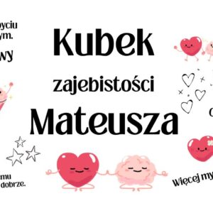 Zabawny kubek zajebistości 300 ml - Śmieszny prezent dla niej, dla niego