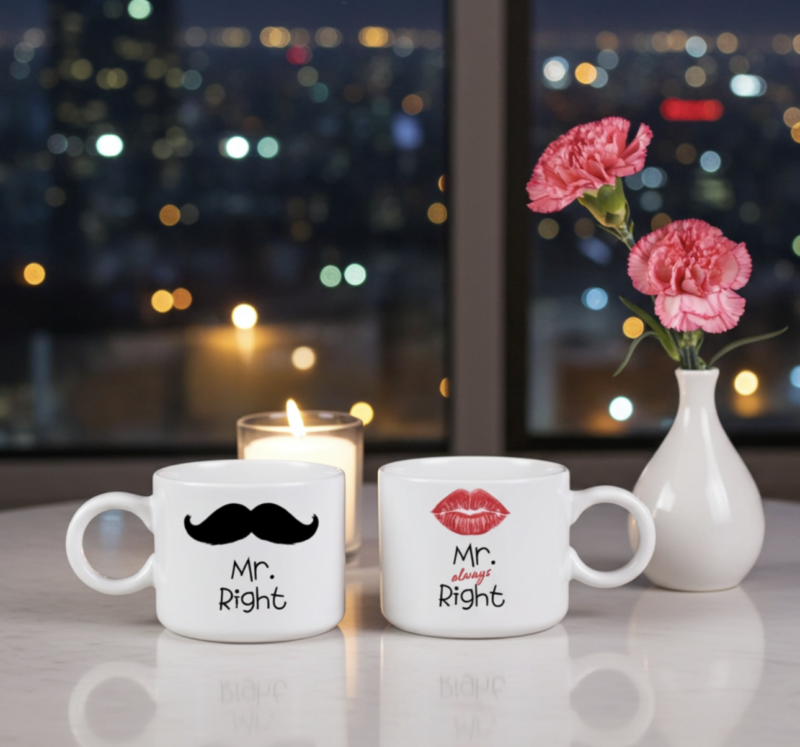 zestaw kubków na ślub