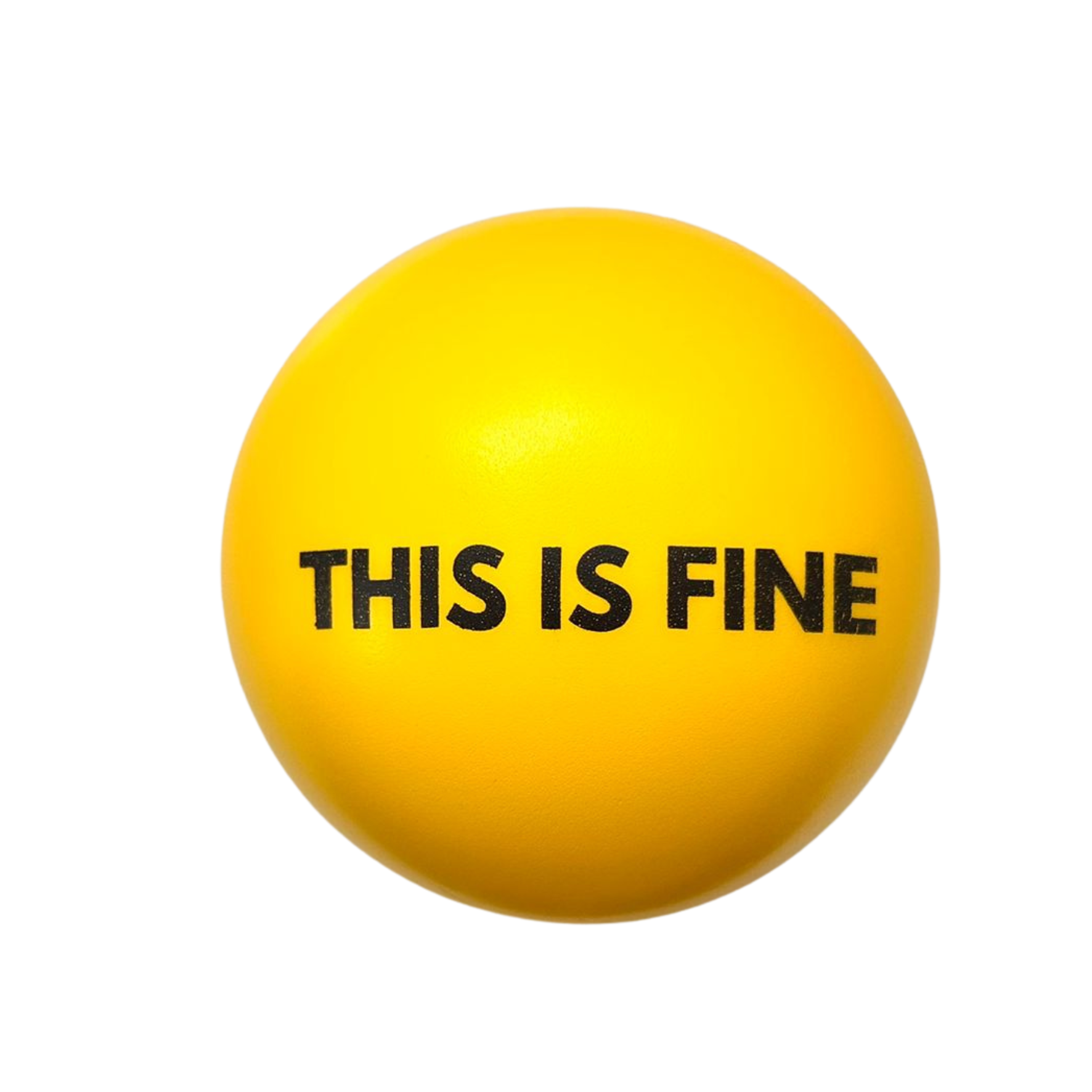 Śmieszna piłka antystresowa „This is fine” – gadżet antystresowy 7 cm I Idealna na prezent
