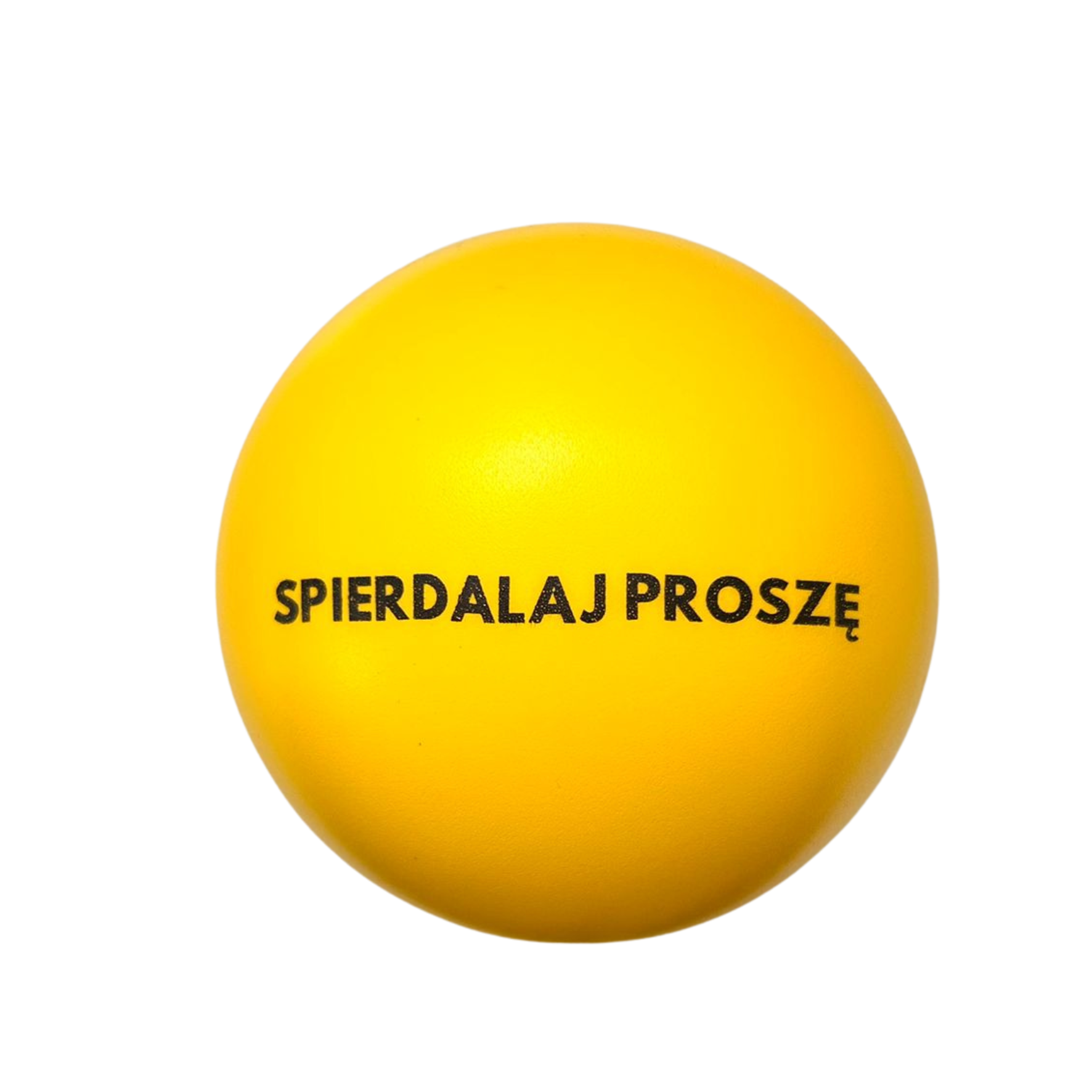 Śmieszna piłka antystresowa „Spierdalaj proszę” – gadżet antystresowy 7 cm I Idealna na prezent