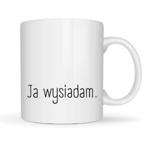 śmieszny kubek biały 330 ml