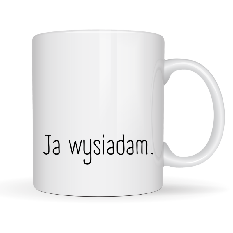 śmieszny kubek biały 330 ml
